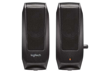 Logitech Speaker S120 Black 2.0 Clear Stereo Sound - eBuy KSA