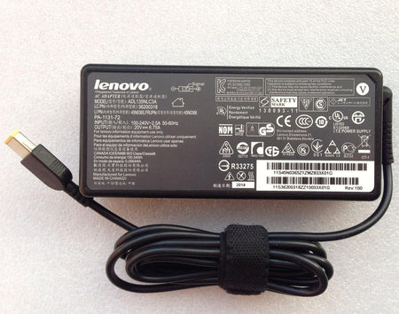 Lenovo 20V 6.75A 135W Yellow USB Type (inside pin) Original AC Power Adapter or Charger For Lenovo laptop ADL135NDC2A 36200315 - eBuy KSA