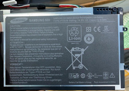 14.8V 63Wh 4200mAh Original Laptop Battery 8P6X6 P06T PT6V8 T7YJR compatible with Dell Alienware M11x M14x R1 R2 R3 08P6X6 - eBuy KSA