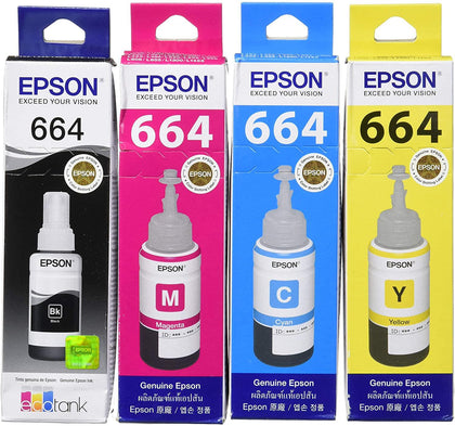 EPSON Original Refill Ink Set (T6641 T6642 T6643 T6644) for L100 - eBuy KSA