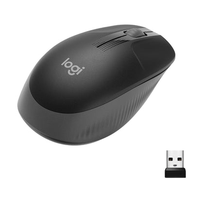 Logitech Wireless Mouse Full Size M190 - Charcoal - eBuy KSA