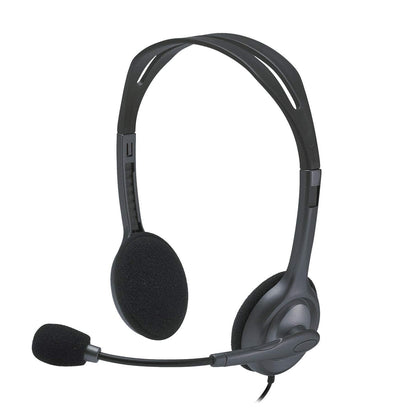 Logitech Stereo Headset H111 - Black (3.5 MM JACK) - eBuy KSA