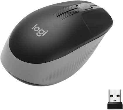 Logitech Wireless Mouse Full Size M191 - Mid Grey - eBuy KSA