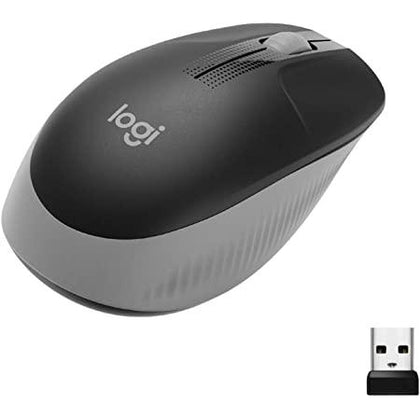 Logitech Wireless Mouse Full Size M190 - Mid Grey Success - eBuy KSA