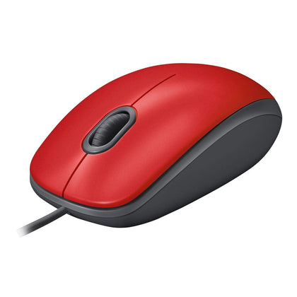 Logitech USB Silent Mouse M110 - Red - eBuy KSA