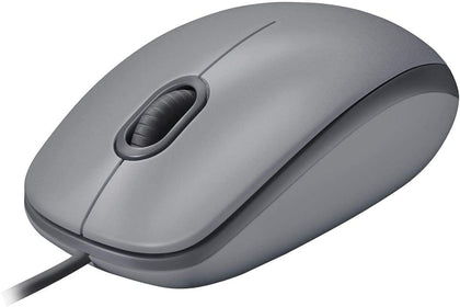 Logitech USB Silent Mouse M110 - Mid Grey - eBuy KSA