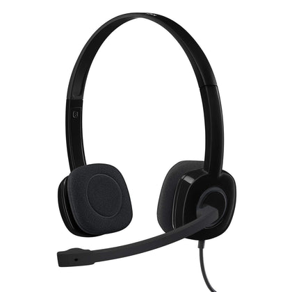 Logitech H151 Headset 3.5 mm Analog Stereo (981-000587) - eBuy KSA