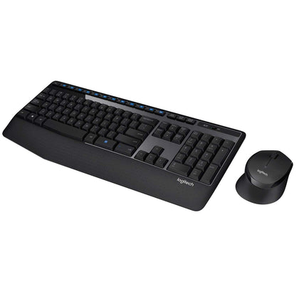 Logitech MK540 Wireless Keyboard and Mouse Combo for Windows, 2.4 GHz Wireless with Unifying USB-Receiver, Wireless Mouse, Multimedia Hot Keys