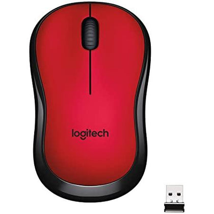 Logitech Wireless Mouse Silent M220 - Red - eBuy KSA