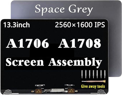 Screen Replacement for MacBook Pro A1706 A1708 Retina EMC 3071 3163 3164 Full LCD LED Screen Assembly Display Space Grey