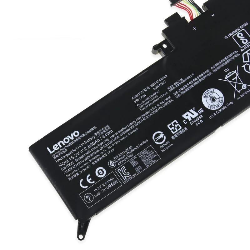 15.2V 2.895Ah 44Wh Laptop Batteries compatible with Lenovo ThinkPad Yoga 260 Series 00HW027 00HW026 SB10F46464 SB10F46465 Li-ion Battery