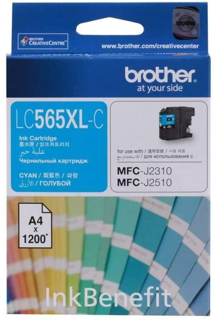 Brother LC 565XL Ink Cartridge Cyan - eBuy KSA