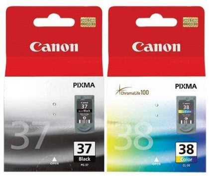 Canon 37 Black And 38 Colour Ink Cartridges - eBuy KSA