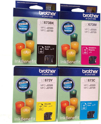 Brother Lc673 Ink Cartridge Set For Mfc-j2320 And Mfc-j2720