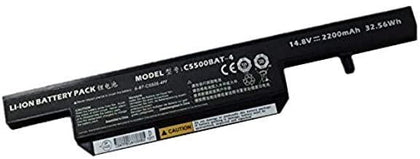 14.8V 2200mAh Original Laptop Battery C5500BAT-4 compatible with Clevo C550S C5500 W240HU 6-87-C550S-4YF 6-87-C550S-4PF B4100M B4105 - eBuy KSA