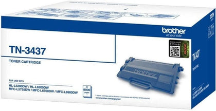 Brother Tn-3437 High Capacity Toner Cartridge 8000 Pages
