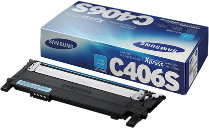 Samsung CLT-C406S Toner Cartridge Cyan for CLP-365W, C410W, 3305W, Xpress C460FW - eBuy KSA