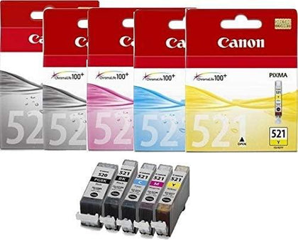 Canon Cli-521 / Pgi-520 Ink Cartridges For Pixma Printers - eBuy KSA