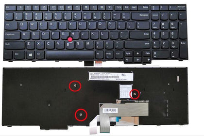لوحة المفاتيح Lenovo ThinkPad E570 E575 US 01AX200 SN5357 SN20K93368 (بدون إضاءة خلفية)
