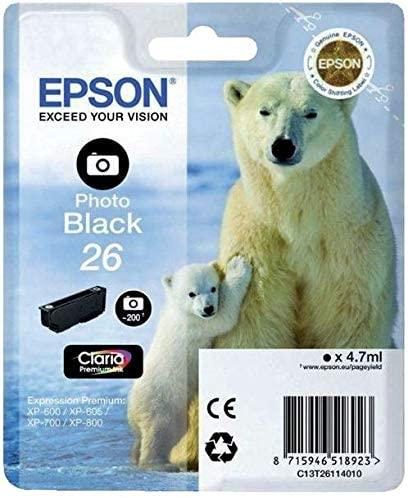 Epson 26 Photo Black Ink Cartridge - eBuy KSA