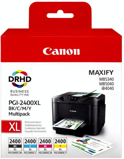 Canon PGI-2400XL High Yield BK/C/M/Y Ink Cartridge Multi pack