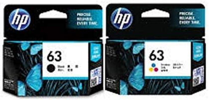 Hp Ink Cartridge 63 Combo (Black And Color)