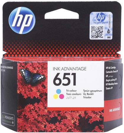 Hp Ink Cartridge - 651, Multi Color