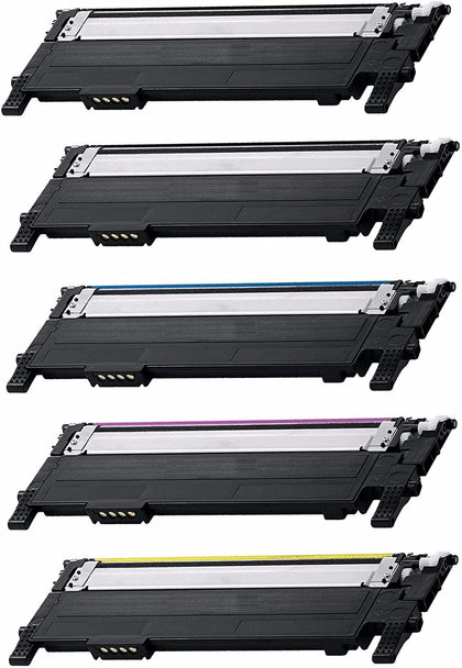 5/Pack CLT-406S BBCMY Combo Toner Cartridge for Samsung Compatible with: CLX 3300 3305 SL C460 410 CLP 360 365 Xpress C460 C410