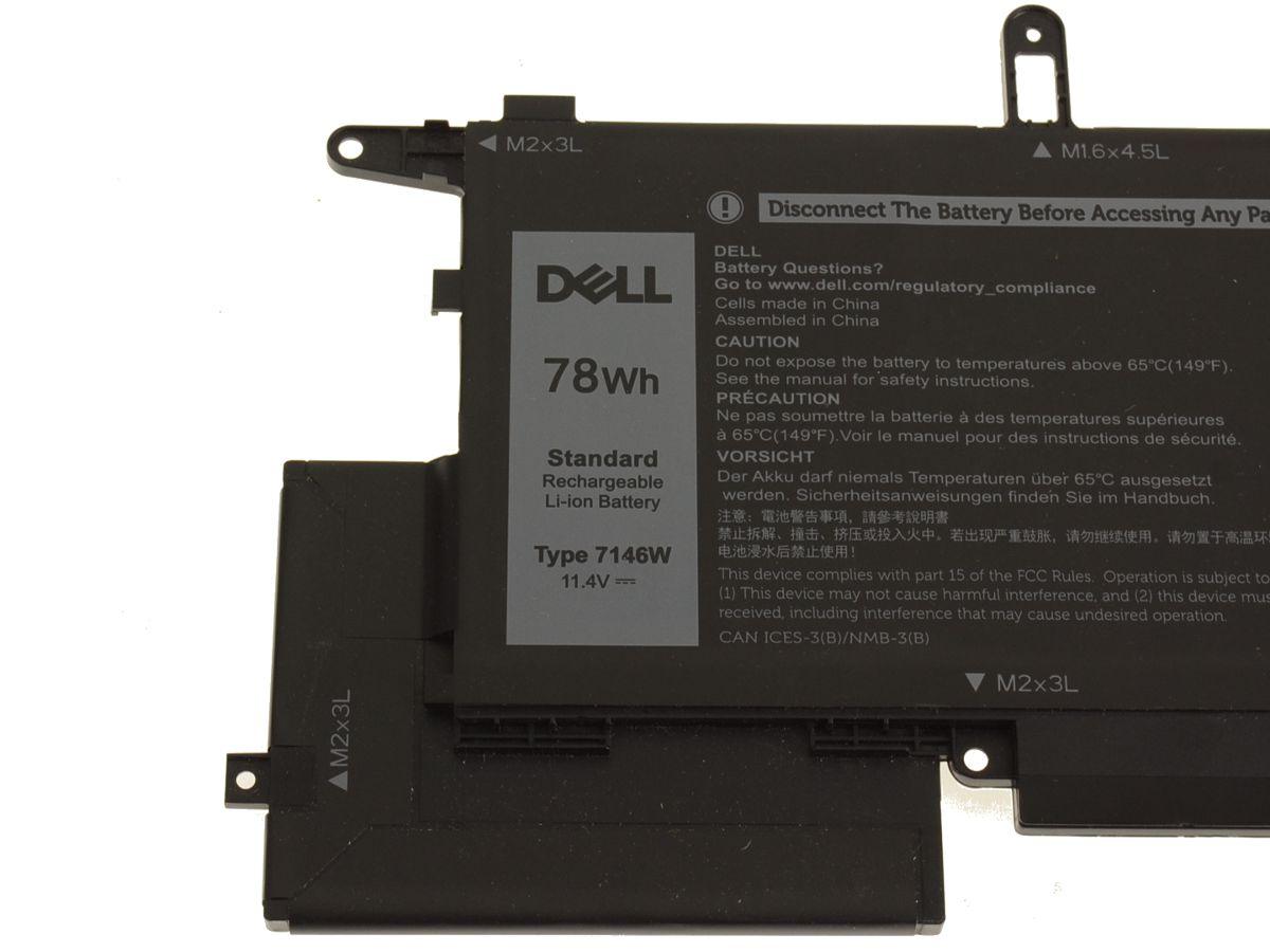 New Dell Latitude 7270 7260 7400 2-in-1 Latitude 6-Cell 78Wh Laptop Battery - 7146W