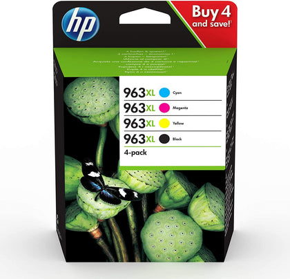 HP 963XL 4-pack High Yield Black/Cyan/Magenta/Yellow Original Ink Cartridges - eBuy KSA