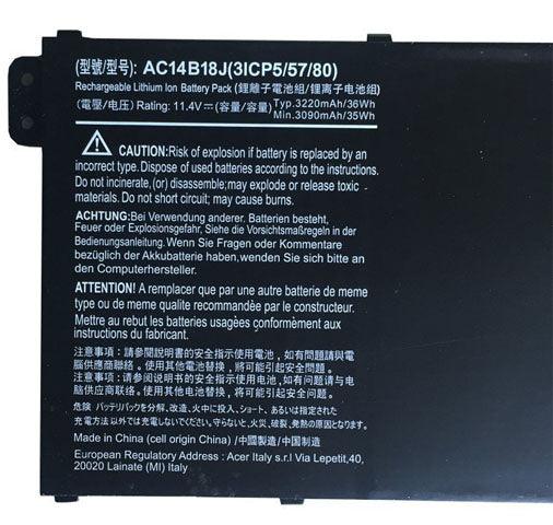 11.4V 36wh AC14B18J AC14B13J Laptop Battery compatible with Acer Aspire ES1-511 ES1-512 V3 V3-111 V3-111P 11 CB3-111 MP 512 CB5-311 Extensa 2519-c4uo