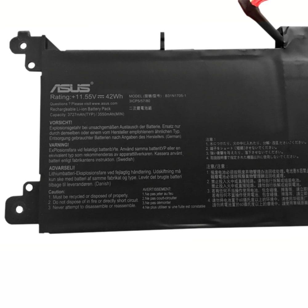 B31N1705-1 Original Laptop Battery For Asus VivoBook Flip 14 TP410UA-EC339T, VivoBook Flip 14 TP410UA-EC245T