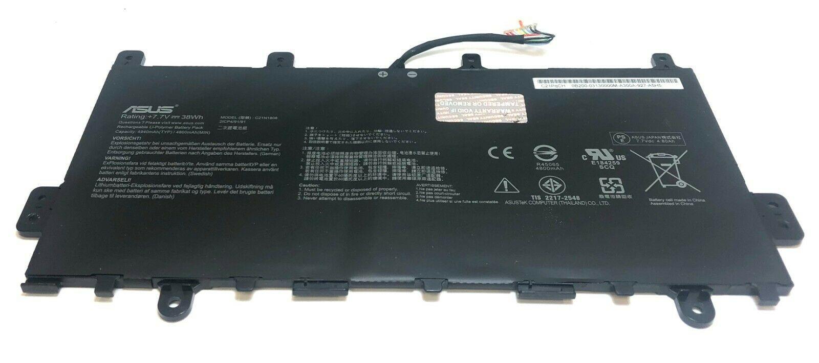Original C21N1808 Battery For Asus C523N Laptop Li-Polymer 7.7V Type B Stylle