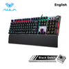 AULA F2088 Mechanical Gaming Keyboard Anti-ghosting 104 brown Switch blue Wired Mixed Backlit Keyborad for Game Laptop PC - eBuy KSA