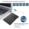 AVATTO Small-size 2.4GHz Wireless Numeric Keypad Numpad 18 Keys Digital Keyboard for Accounting Teller Laptop Notebook Tablets - eBuy KSA