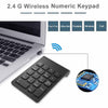 AVATTO Small-size 2.4GHz Wireless Numeric Keypad Numpad 18 Keys Digital Keyboard for Accounting Teller Laptop Notebook Tablets