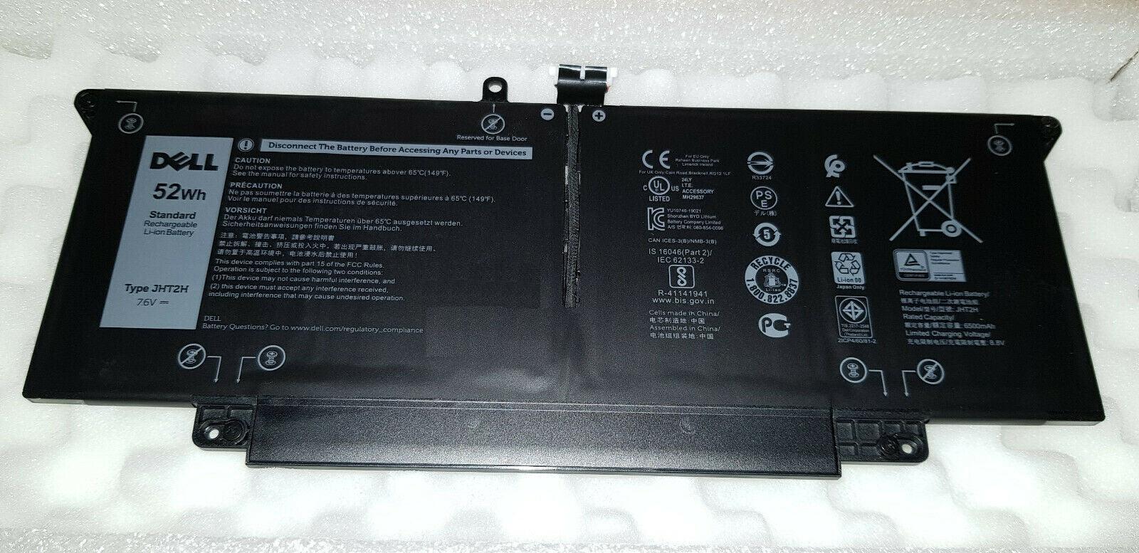 Original 52Wh JHT2H Battery for Dell Latitude 7310 7410 04V5X2 0HRGYV 0WY9MP
