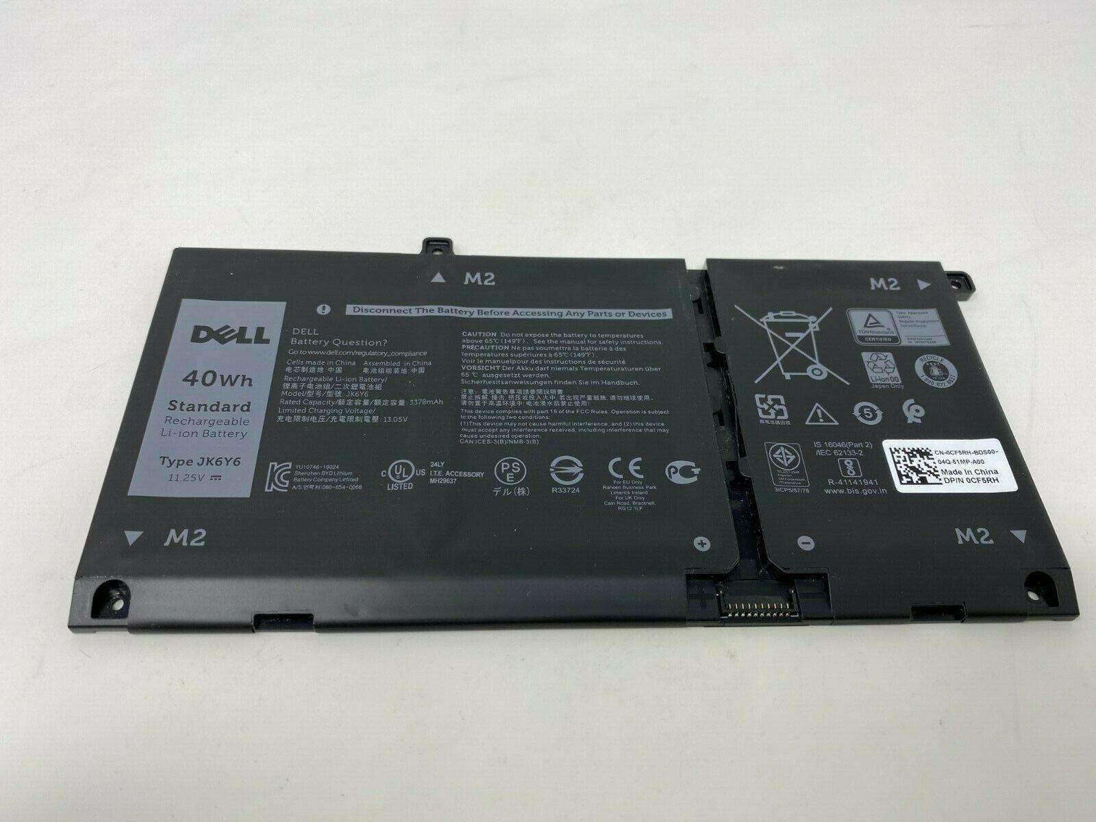 JK6Y6 Original Laptop Battery for Dell Latitude 3410 3510 5300 5401 5408 5501 5508 5400 7405 7300 7500 2-in-1
