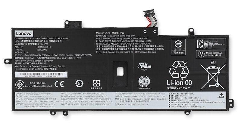 Original lenovo X1C 2019 L18M4P72 02DL006 L18L4P71 L18C4P71 15.36V-3325mAh 51Wh Laptop Battery