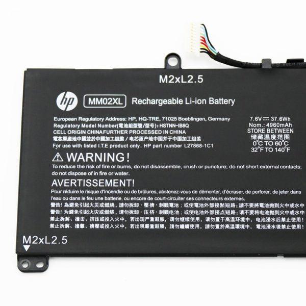 New genuine Battery for HP Pavilion 13-an 13-an0000 MM02XL HSTNN-DB8U L27868-1C1 L27868-2D1 HSTNN-IB8Q 7.6V 37.6WH