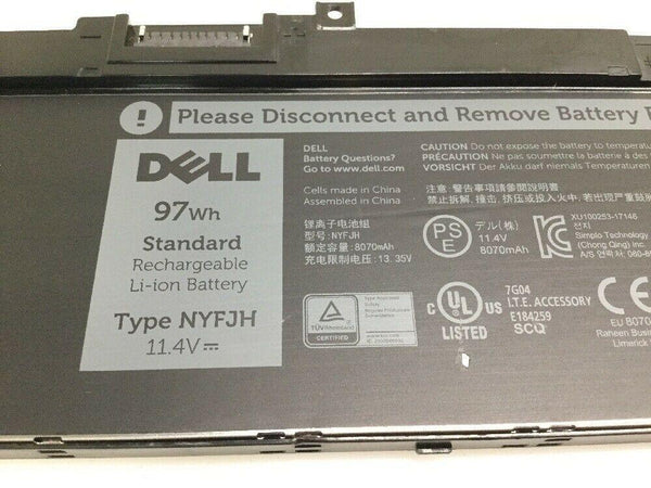 ✅NYFJH Battery For Dell Precision 7330 7530 7540 7730 7740 P74F P34E Series  97Wh