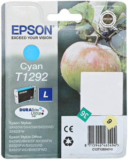 Epson Toner Cartridge - T-1292, Cyan - eBuy KSA