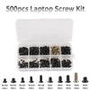 500Pcs M2/M2.5/M3 Screw Laptop Notebook Computer Screw Assortment Kit Using for IBM For HP For Dell Hardware Parts