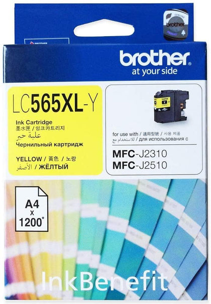 Brother Lc 565xl Ink Cartridge Yellow - eBuy KSA