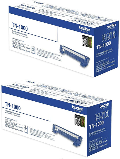 Pack Of 2 Brother Tn1000 Toners (print 1000 Pages)