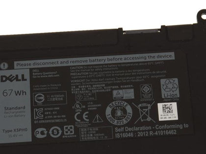 67Wh Dell Original Chromebook 13 7310 Laptop Battery - X3PH0 X3PHO - eBuy KSA