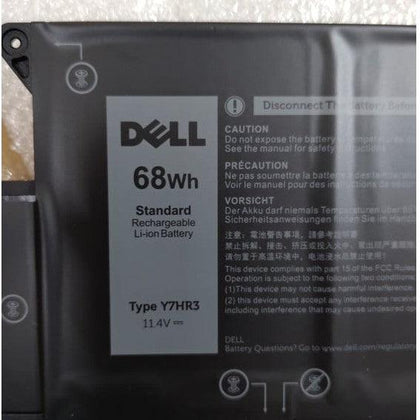 68Wh Original Dell Latitude 7410 laptop battery - Y7HR3 - eBuy KSA