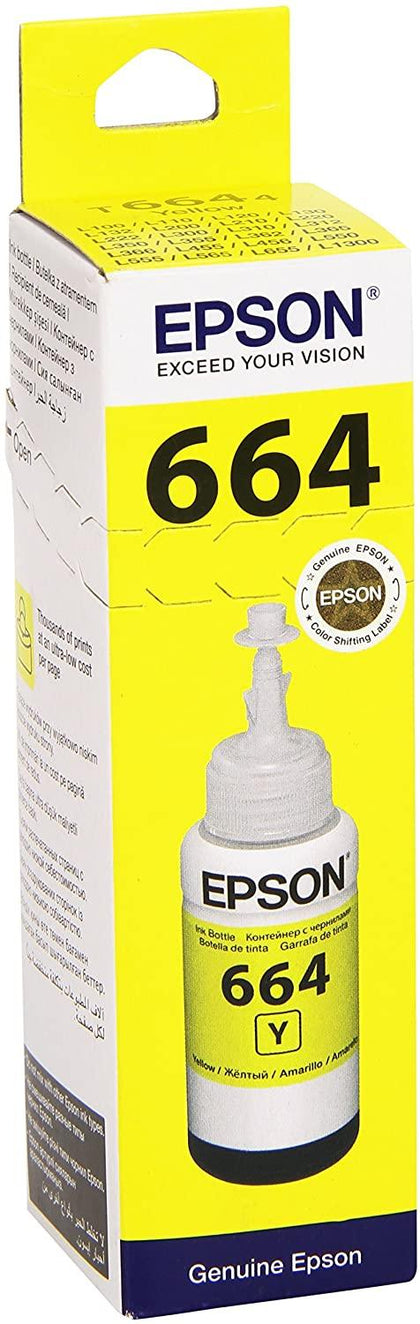 Epson T6644 Yellow Original Ink Tank for Printer, 70 ml - eBuy KSA