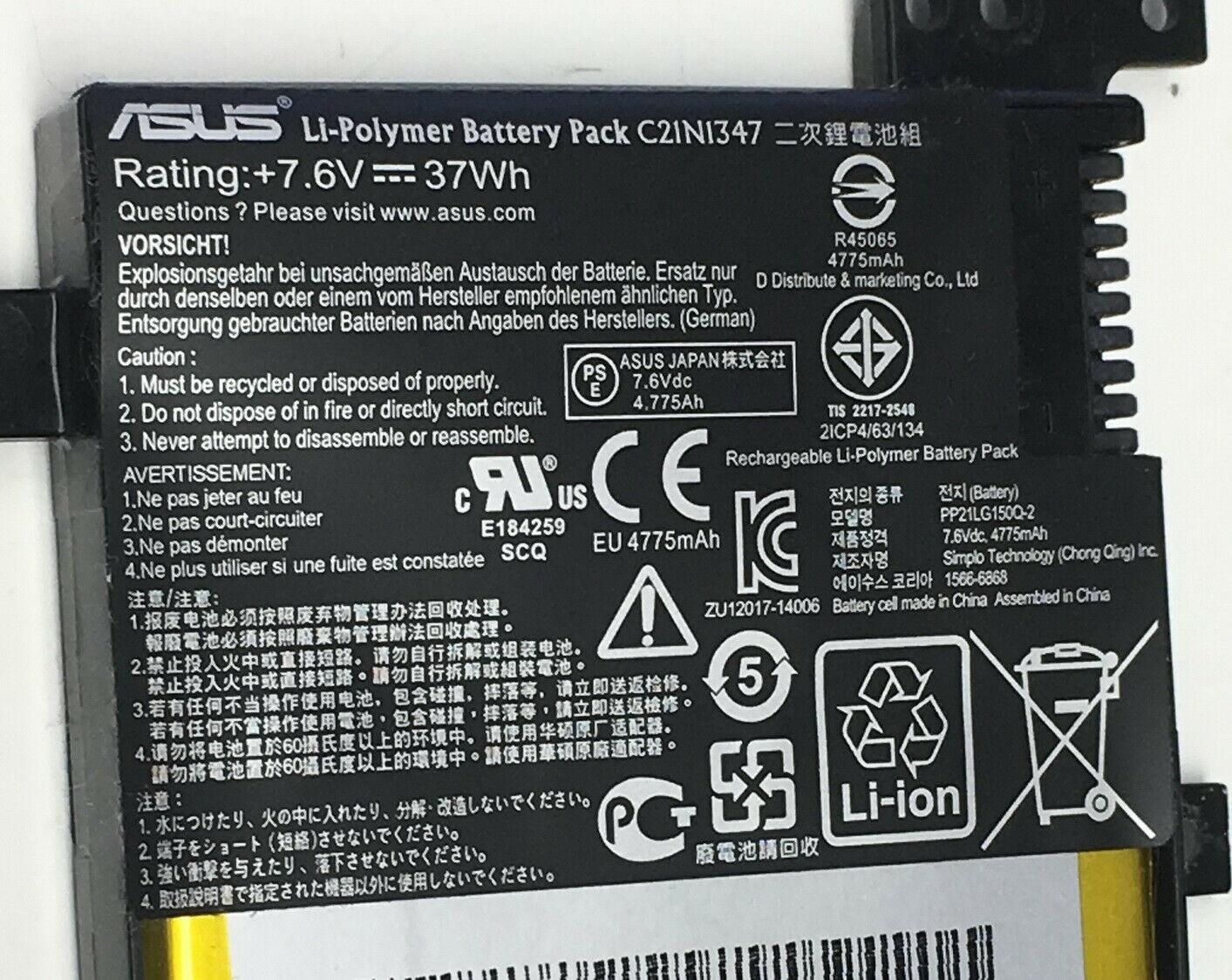 C21N1347 Original Laptop Battery For Asus x555 x555l x555la x555lb x555ld x555lf x555li x555lj x555ln x555lp series