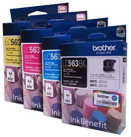 Brother Lc563 Ink Cartridge Set For Mfc-j2310 And J2510